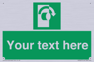 Custom Turn Clockwise Sign